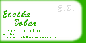 etelka dobar business card